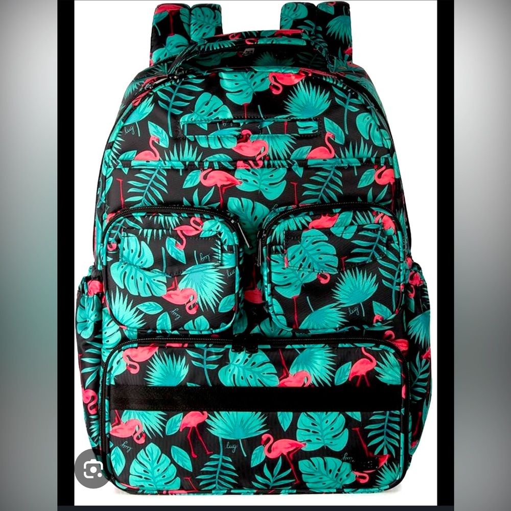 🦩RARE 🦩LUG Puddle Jumper SE Backpack Flamingo Black